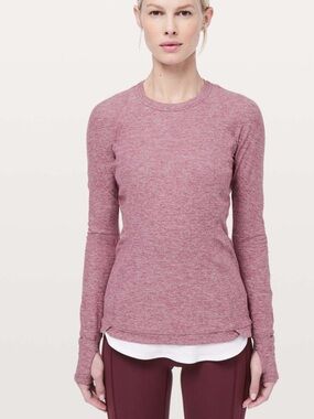 Lululemon Runderful Long Sleeve
Heathered Misty Merlot size 12